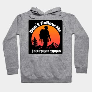 Solo Trekker Sunset Silhouette Hoodie